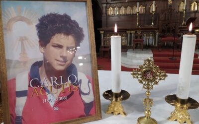 SE EXHIBEN LAS RELIQUIAS DE CARLO ACUTIS EN CATEDRAL.