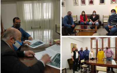 EL OBISPO RECIBIÓ A POLÍTICOS Y CANDIDATOS.