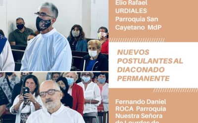 NUEVOS CANDIDATOS AL DIACONADO PERMANENTE.