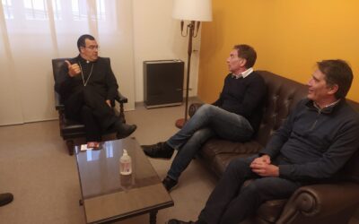 EL OBISPO DIALOGÓ CON SANTILLI SOBRE LA REALIDAD DE LA PROVINCIA Y EL PAIS.