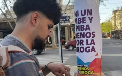 NI UN PIBE MENOS POR LAS DROGAS.