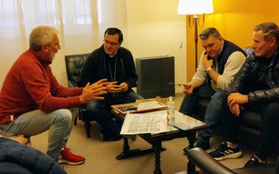 EL OBISPO BENDIJO EL PROYECTO DEL CEMENTERIO DE PUERTO DARWIN EN MAR DEL PLATA.