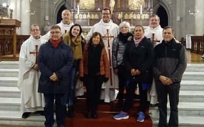 MONS MESTRE SE DESPIDIO DEL PERSONAL DEL OBISPADO.