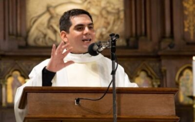 El padre Lucas Di Leva, nuevo párroco de Cristo Resucitado