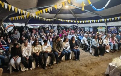 Monseñor Giobando acompañó la carpa misionera en Villa Gesell