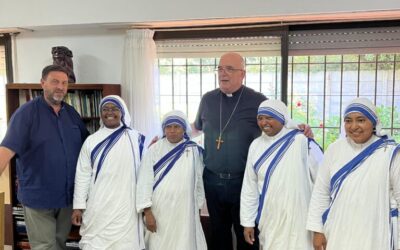 Monseñor Giobando visitó el Hogar de las Misioneras de la Caridad