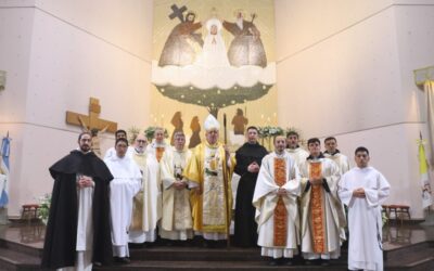 Agustinos Recoletos celebraron con alegría la profesión solemne de fray Marcelo Bragatto 
