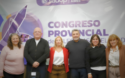En el congreso provincial del SADOP, monseñor Giobando expuso sobre IA en relación al trabajo y la educación