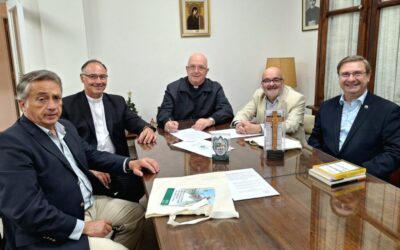 El Obispo participó de la firma del Convenio entre la Universidad del Salvador y el Instituto Universitario Escuela Universitaria de Teología