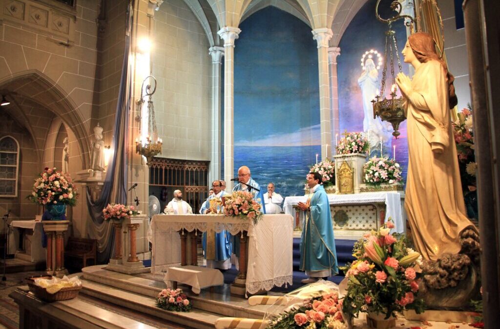 Con gran devoción, se celebró a la Virgen Stella Maris