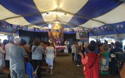 La parroquia Santa Rita de Mar del Plata vivió una intensa semana misionera en el Barrio Autódromo con la realización de la Carpa Misionera en la comunidad Santa Cruz.