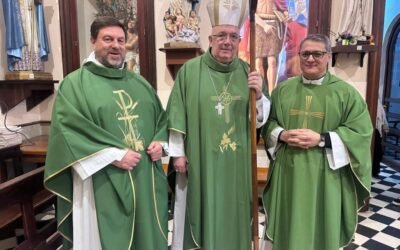 El padre Luciano Alzueta asumió como párroco de Sagrada Familia y San Luis Orione