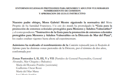 ENTORNOS ECLESIALES PROTEGIDOS PARA MENORES Y ADULTOS VULNERABLES.