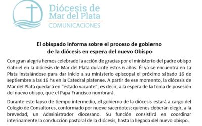 COMUNICACION DEL OBISPADO.